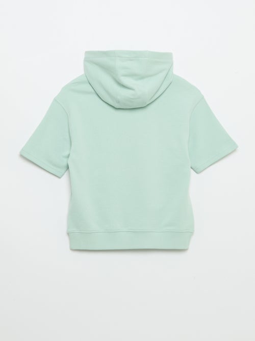 Hoodie met korte mouwen - Kiabi