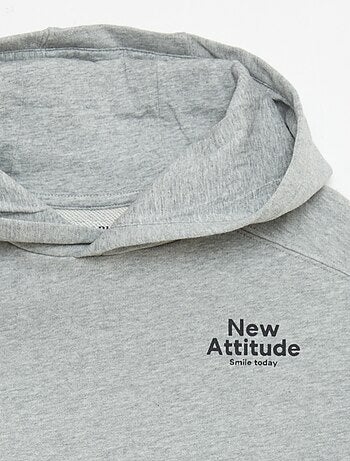 Hoodie met korte mouwen