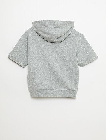 Hoodie met korte mouwen