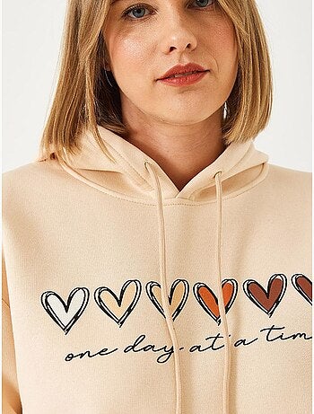 Hoodie met print, capuchon en zak lucci