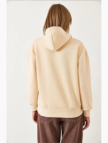Hoodie met print, capuchon en zak lucci