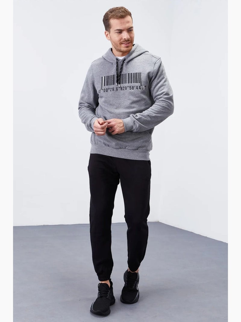 Hoodie met print tommy Grijs - Kiabi