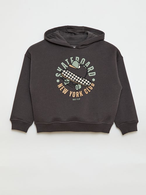 Hoodie met reliëfprint - Kiabi