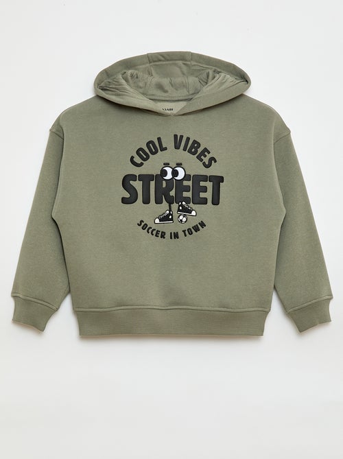 Hoodie met reliëfprint - Kiabi