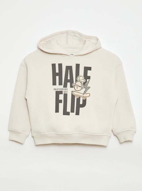 Hoodie met reliëfprint - Kiabi