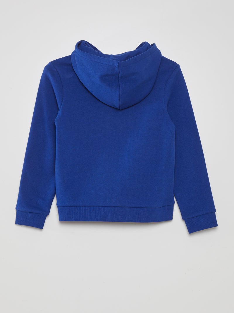 Hoodie met rits BLAUW - Kiabi