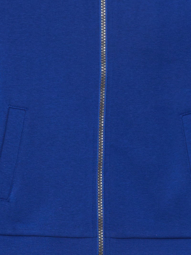 Hoodie met rits BLAUW - Kiabi