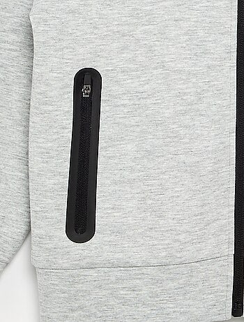 Hoodie met rits en 2 ritszakken