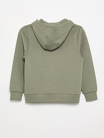 Hoodie met rits en 2 ritszakken