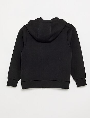 Hoodie met rits en 2 ritszakken