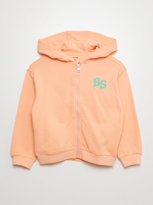 Hoodie met rits en 'Sister'-opdruk - Kiabi