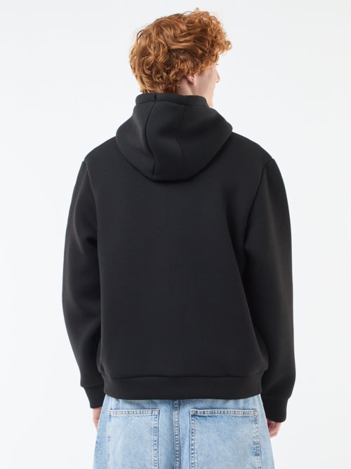 Hoodie met rits en voering met schapenvachteffect - Kiabi