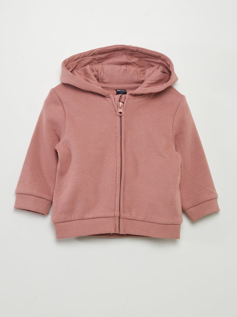 Hoodie met rits ROSE - Kiabi