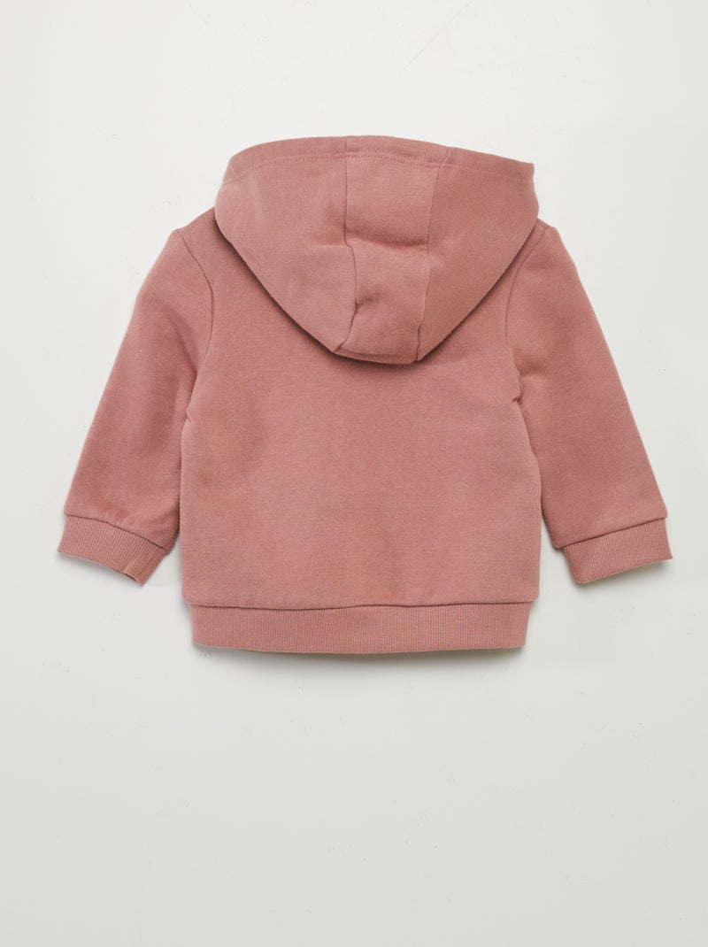 Hoodie met rits ROSE - Kiabi