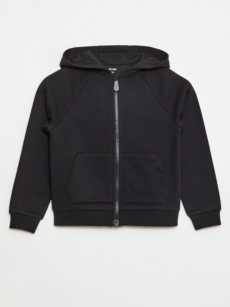 Hoodie met ritssluiting met magnetische werking So Easy zwart - Kiabi
