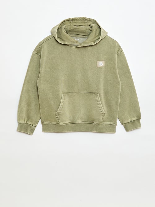 Hoodie met verwassen effect - Kiabi