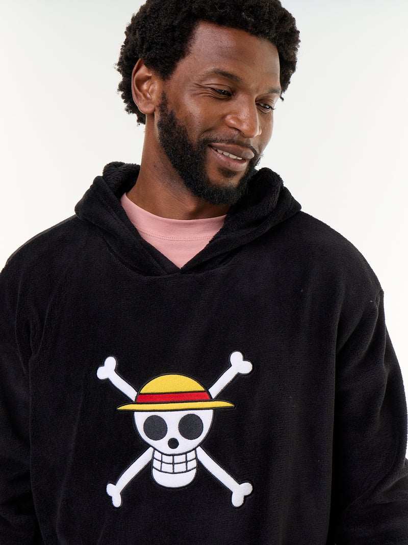 Hoodie 'One Piece' Zwart - Kiabi
