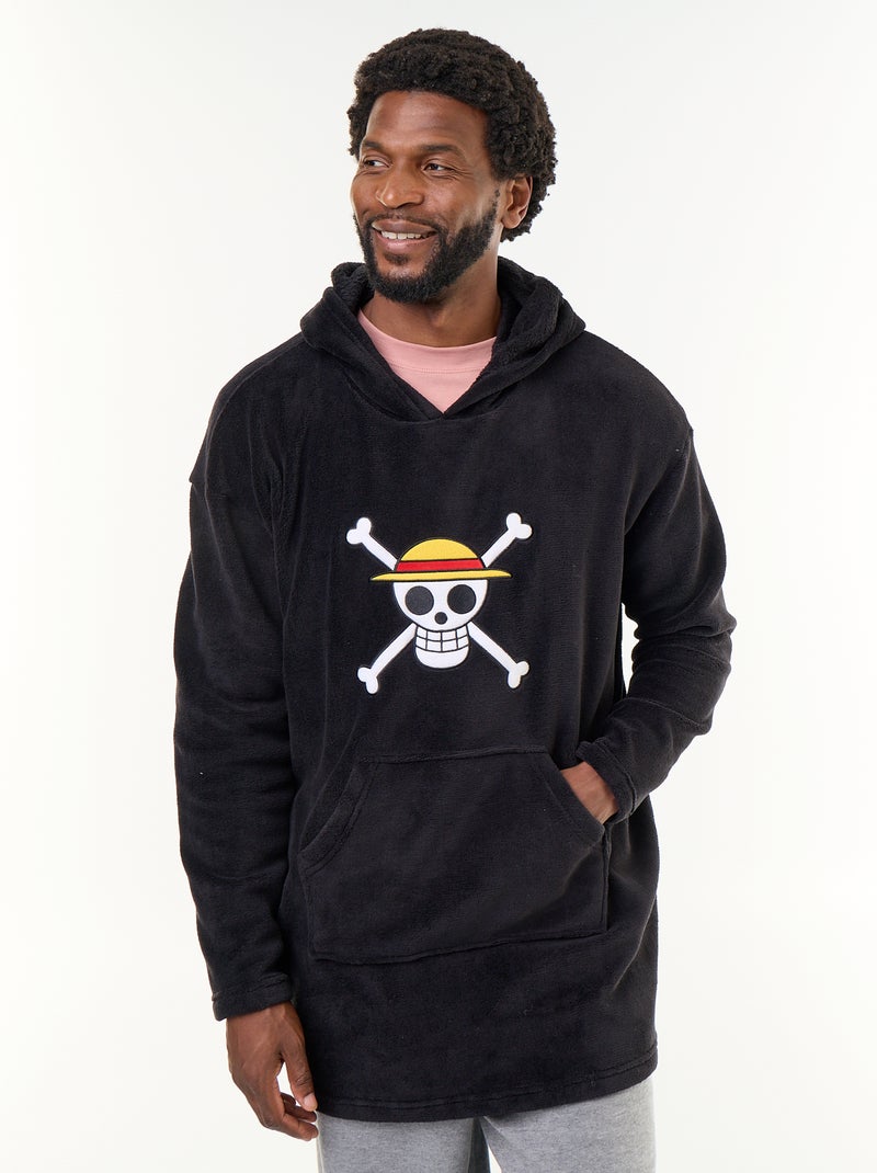 Hoodie 'One Piece' Zwart - Kiabi