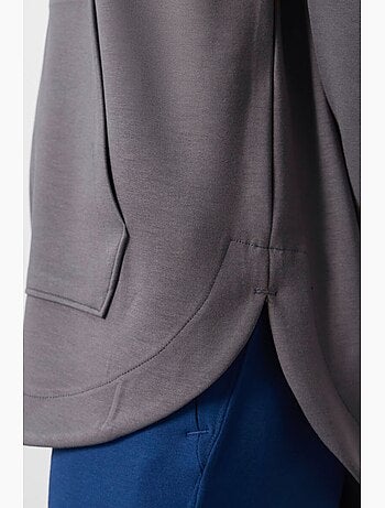 Hoodie tunique long oversize à capuche et zip tommy