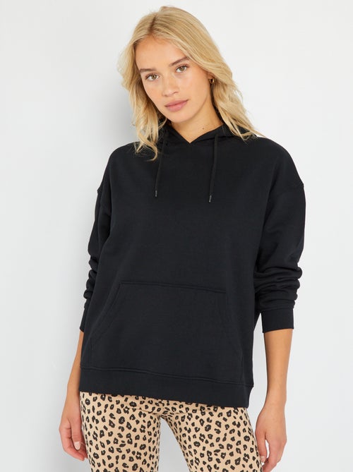 Hoodie van effen joggingstof - Kiabi
