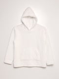 Hoodie van fleece WIT - Kiabi