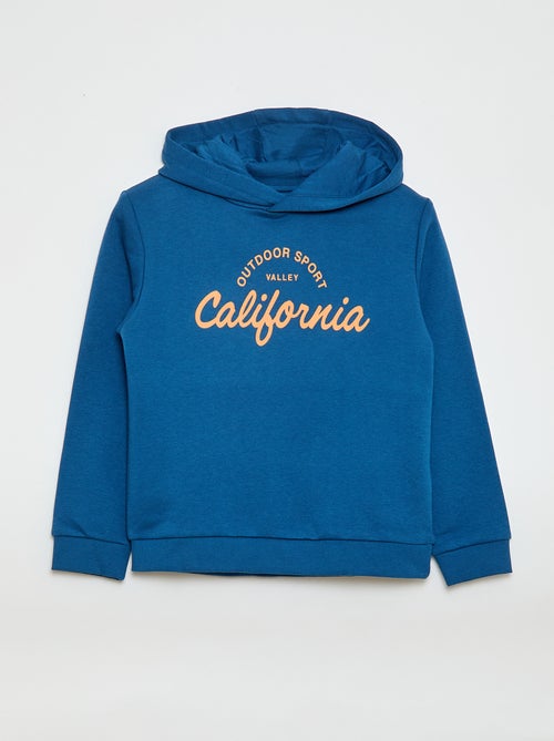 Hoodie van geruwde fleece - Kiabi