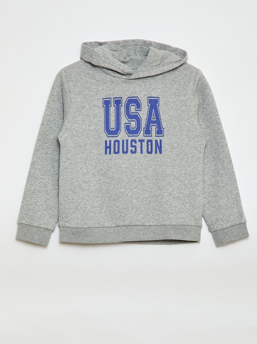 Hoodie van geruwde fleece - Kiabi