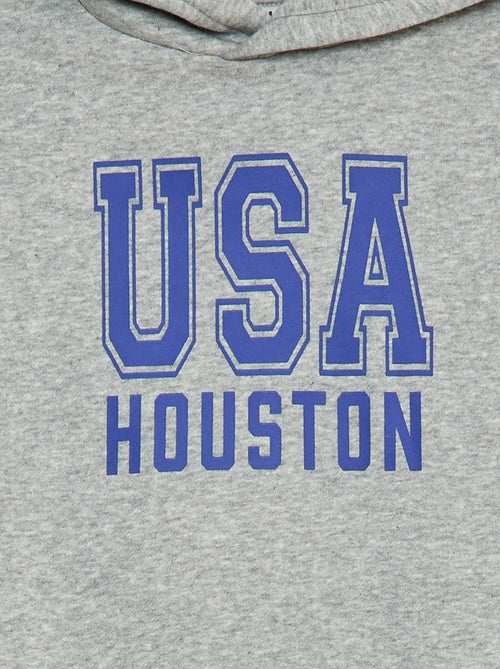 Hoodie van geruwde fleece - Kiabi