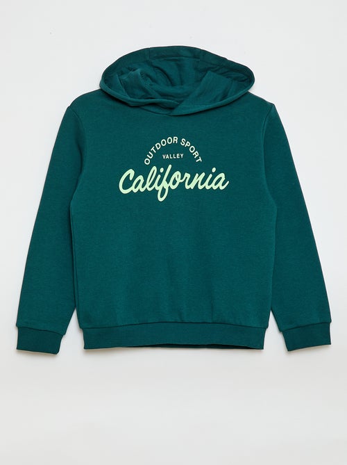 Hoodie van geruwde fleece - Kiabi