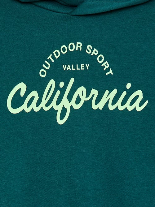 Hoodie van geruwde fleece - Kiabi