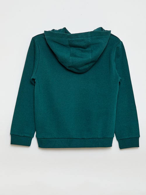 Hoodie van geruwde fleece - Kiabi