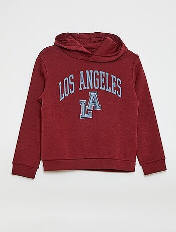 Hoodie van geruwde fleece