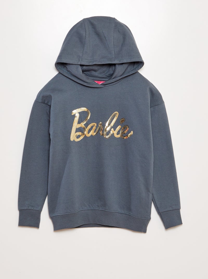 Hoodie van joggingstof 'Barbie' GRIJS - Kiabi