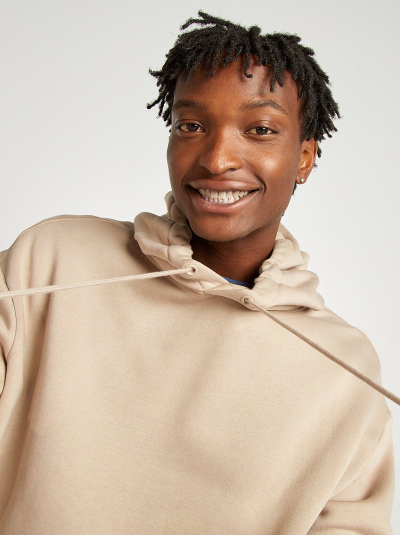 Hoodie van joggingstof BIEGE - Kiabi