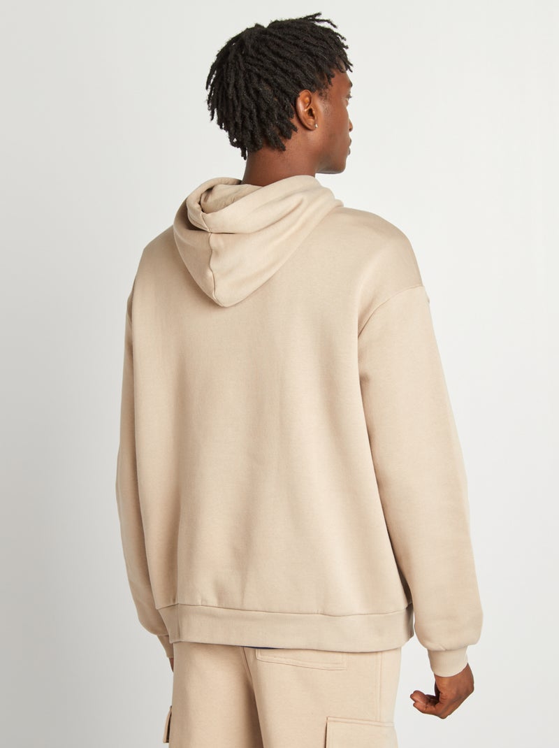 Hoodie van joggingstof BIEGE - Kiabi