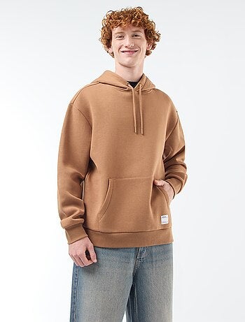Hoodie van joggingstof