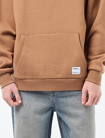 Hoodie van joggingstof