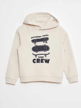 Hoodie van joggingstof
