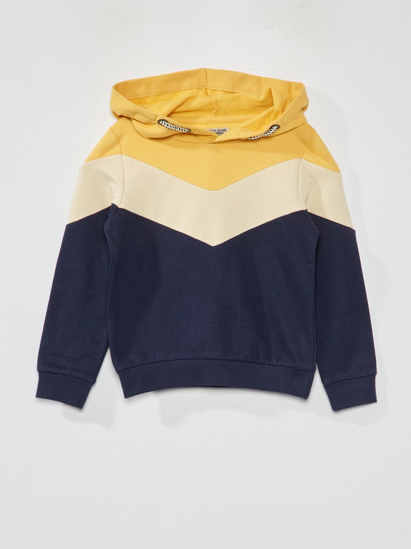Hoodie van joggingstof BLAUW - Kiabi