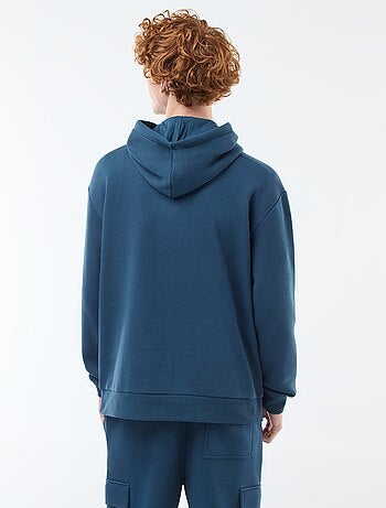 Hoodie van joggingstof