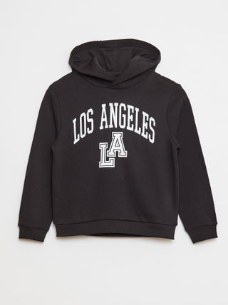 Hoodie van joggingstof