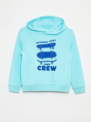 Hoodie van joggingstof