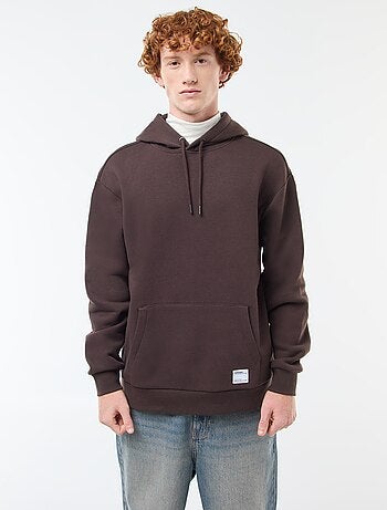 Hoodie van joggingstof