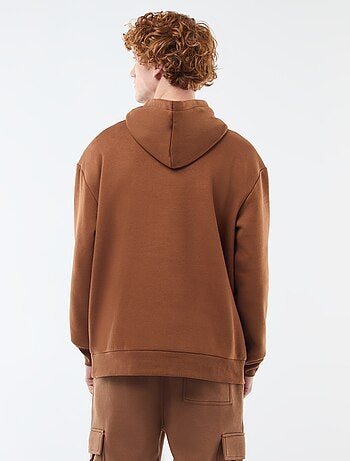 Hoodie van joggingstof