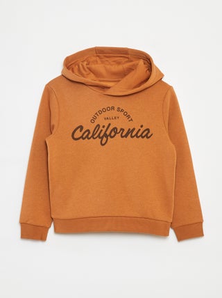 Hoodie van joggingstof
