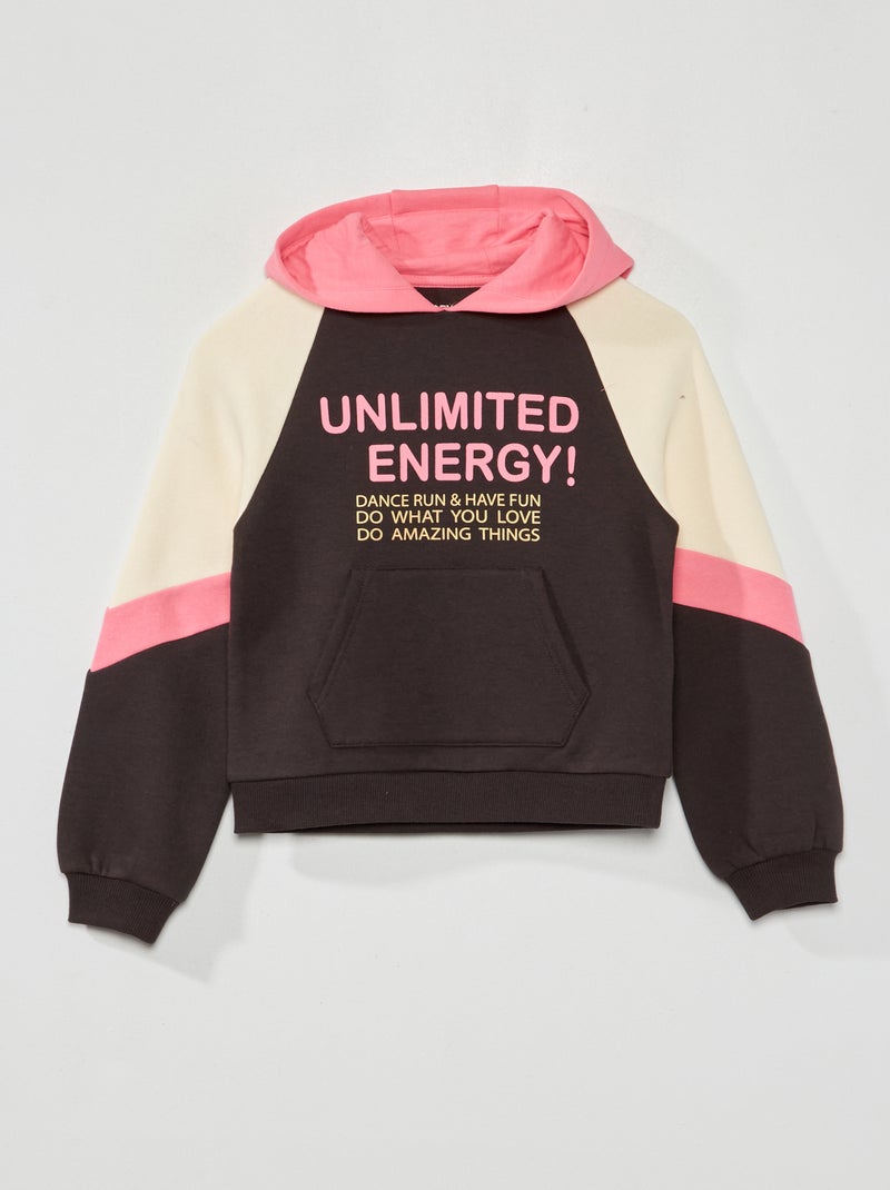 Hoodie van joggingstof GRIJS - Kiabi