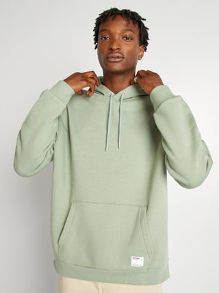 Hoodie van joggingstof