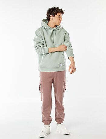 Hoodie van joggingstof