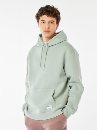 Hoodie van joggingstof