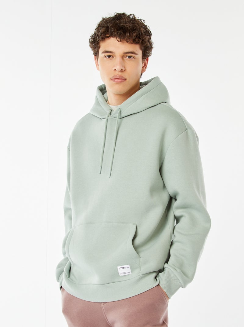 Hoodie van joggingstof Groen - Kiabi
